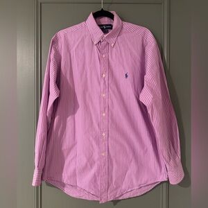 Ralph Lauren Purple Striped Dress Shirt
